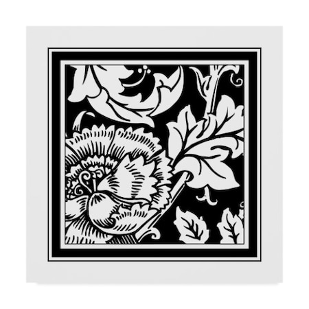 Vision Studio 'Graphic Floral Motif Iii' Canvas Art,14x14